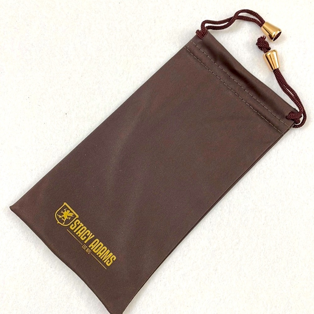 NWT Stacy Adams microfiber drawstring glasses case